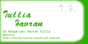 tullia havran business card